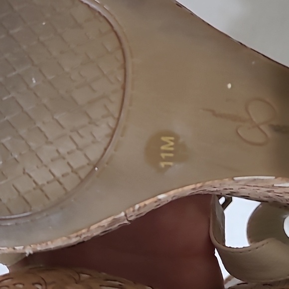 Jessica Simpson cork & cream platform sandals size 11 - Picture 11 of 16